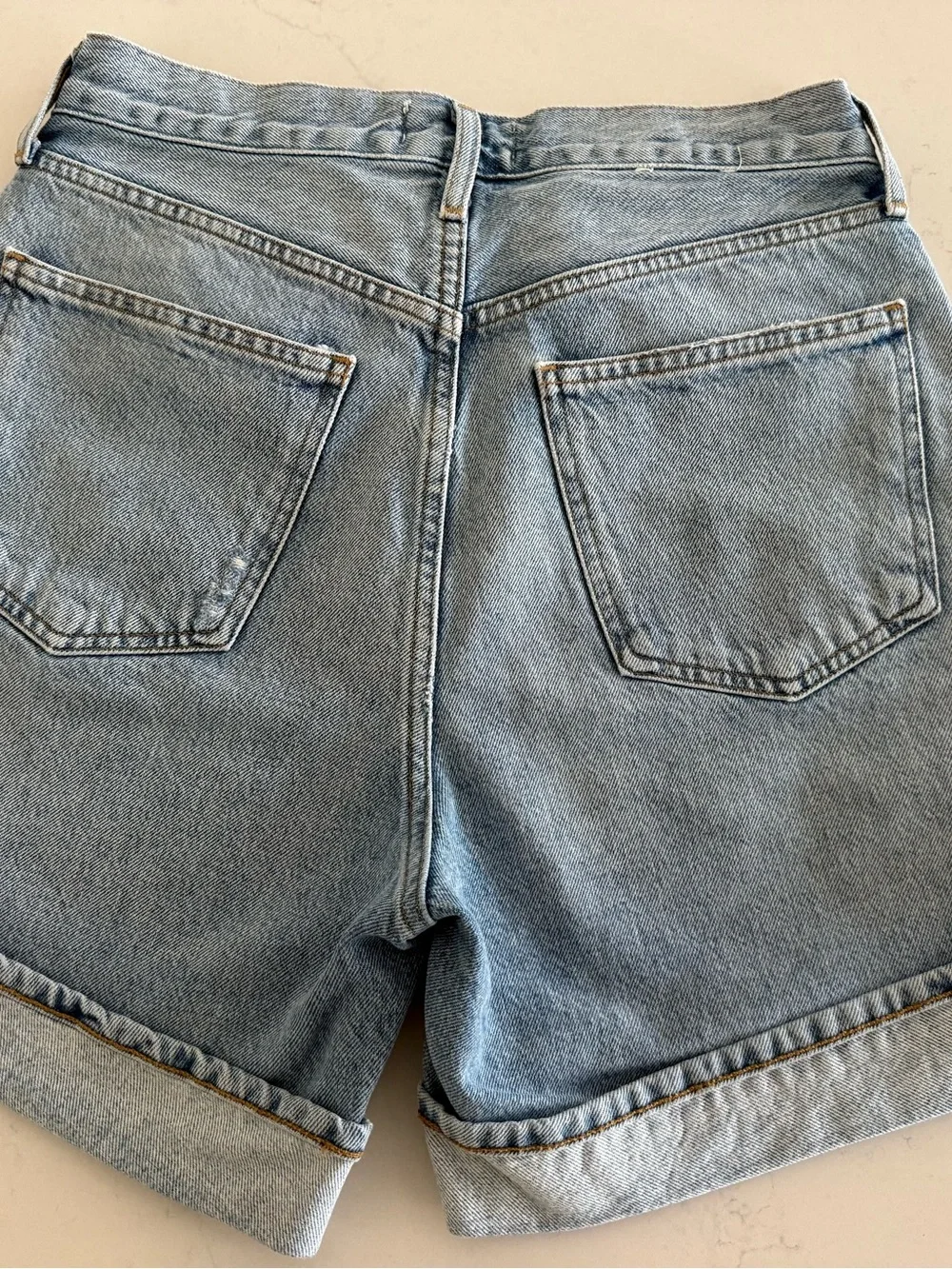 AGOLDE Dame high-rise denim shorts - Picture 3 of 5